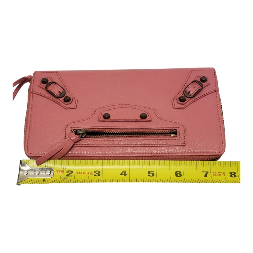 BALENCIAGA classic‎ continental wallet rose azalee